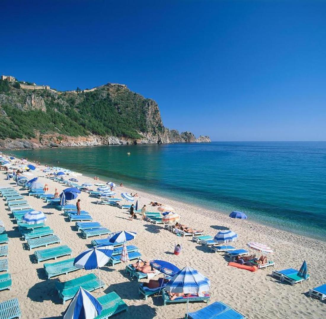 אלאניה Palm Beach Cleopatra House, Beautiful Private Apartment Just 300 Meters To Cleopatra Beach 14 With Umbrellas, Bikes And Many Extras Included! מראה חיצוני תמונה